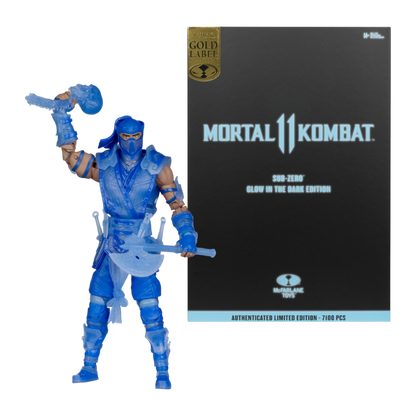Mortal Kombat II - Sub-Zero (Glow-in-the-Dark) (Gold Label) 7" Figure