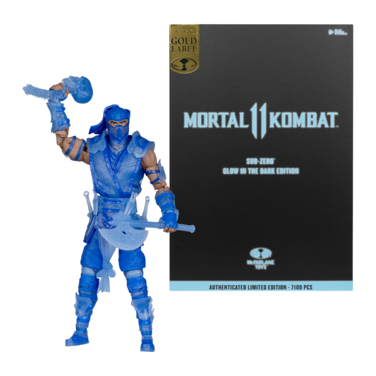 Mortal Kombat II - Sub-Zero (Glow-in-the-Dark) (Gold Label) 7" Figure