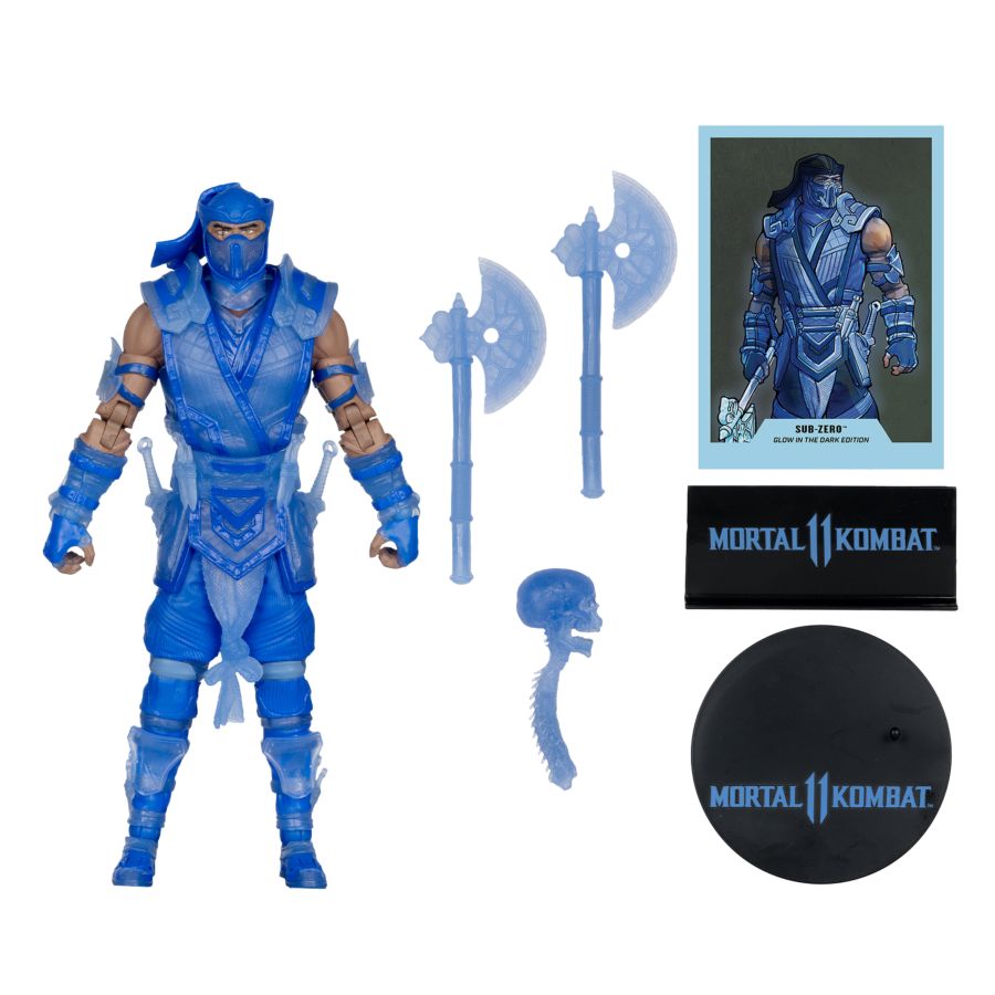 Mortal Kombat II - Sub-Zero (Glow-in-the-Dark) (Gold Label) 7" Figure