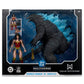 Justice League (comics) - Wonder Woman 7" vs Atomic Blast Godzilla MegaFig Action Figure 2-Pack