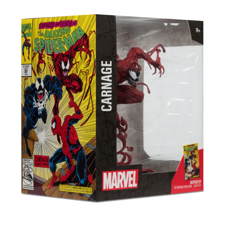 Marvel - Carnage "The Amazing Spider-Man #362" 1:10 Scale Posed Figure