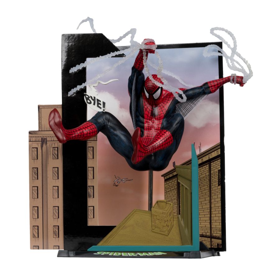 Marvel Comics - Spiderman (Spider-Man 6) 1:10 Scale Collectible Figure with Scene