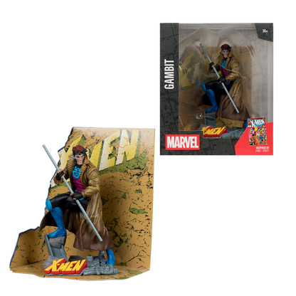 Marvel Comics - Gambit (X-Men 1) 1:10 Scale Collectible Figure with Scene