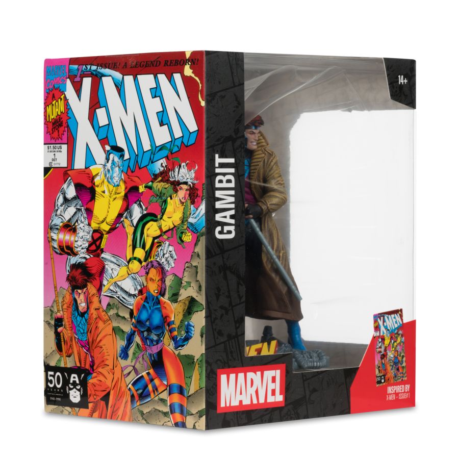 Marvel Comics - Gambit (X-Men 1) 1:10 Scale Collectible Figure with Scene