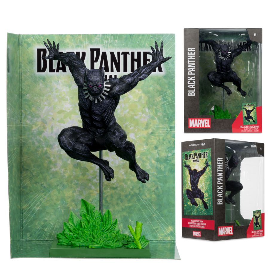 Marvel Comics - Black Panther with Comic (Annual #1 - Variant Edition) 1:6 Scale Figure