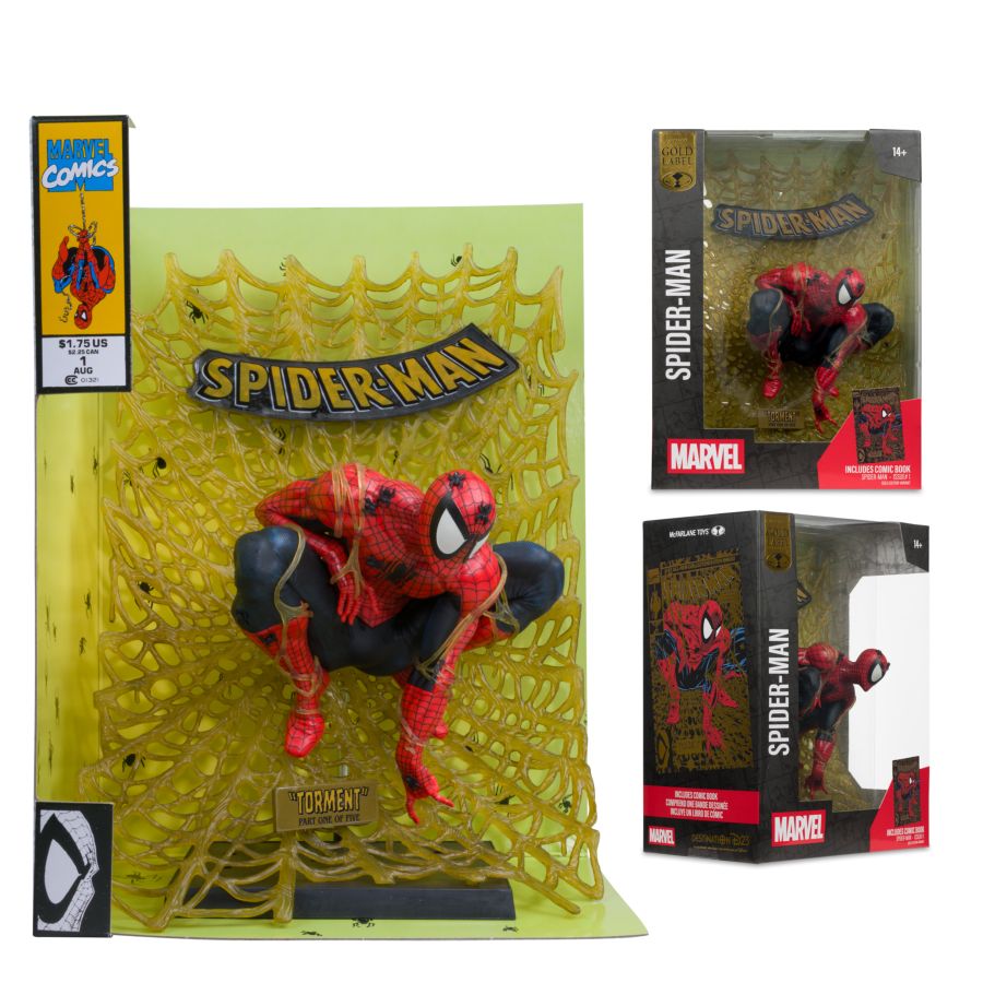 Marvel Comics - Spider-Man by Todd Mcfarlane (Spider-Man #1) Gold Label 1:6 Scale Figure