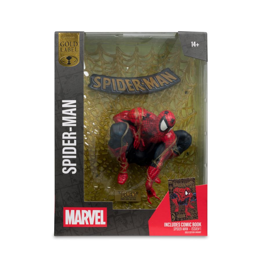 Marvel Comics - Spider-Man by Todd Mcfarlane (Spider-Man #1) Gold Label 1:6 Scale Figure
