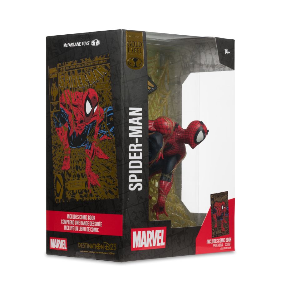 Marvel Comics - Spider-Man by Todd Mcfarlane (Spider-Man #1) Gold Label 1:6 Scale Figure