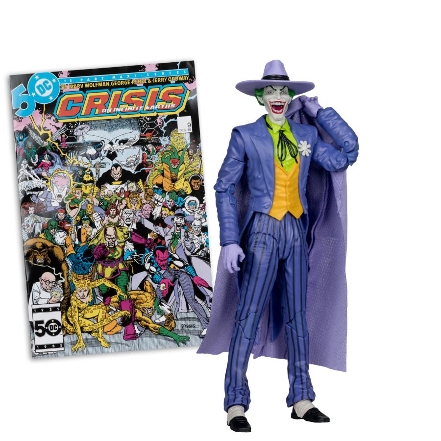 DC Direct - The Joker (Crisis On Infinite Earths) Page Punchers 7 " Figure with Comic