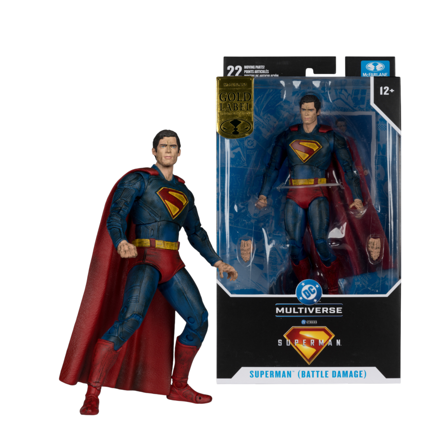 Superman (2025) - Superman (Battle Damage) Gold Label 7" Figure
