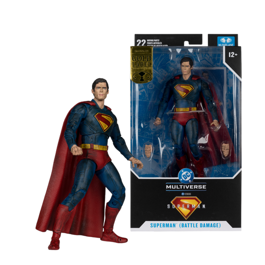 Superman (2025) - Superman (Battle Damage) Gold Label 7" Figure