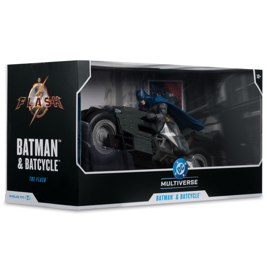 The Flash (2023) - Batcycle w/Batman Vehicle [Gold Label]