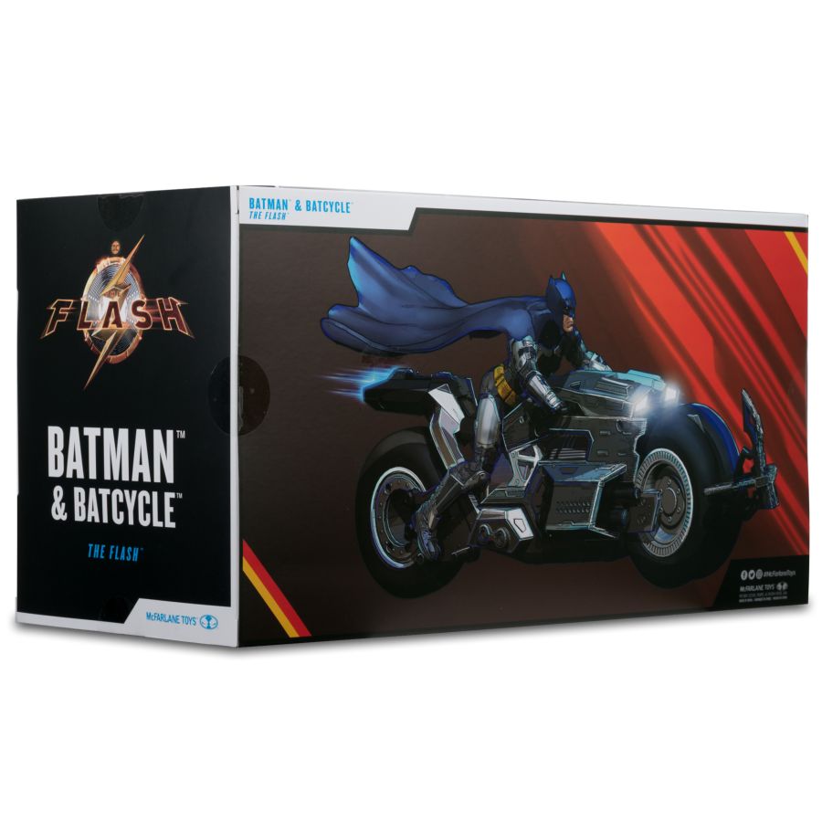 The Flash (2023) - Batcycle w/Batman Vehicle [Gold Label]