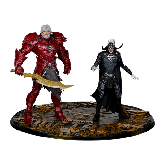 DC Comics - Batman Who Laughs #4 (Knight Armor) & The Merciless (Dark Multiverse) 2-Pack