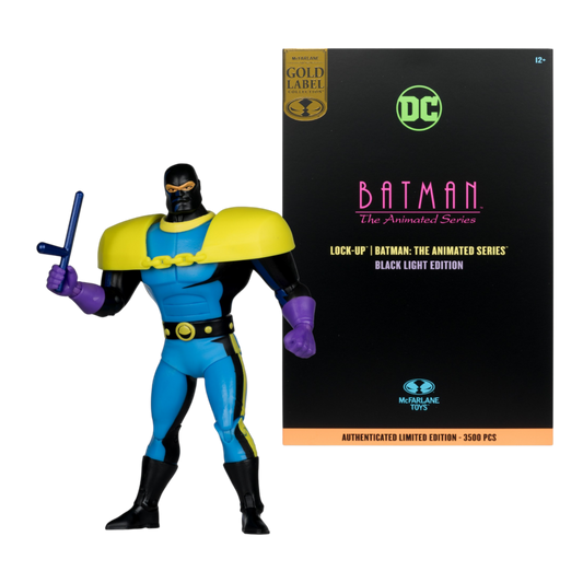 DC Comics - Lock-Up (Batman Animated Series) Black Light Gold Label Figure
