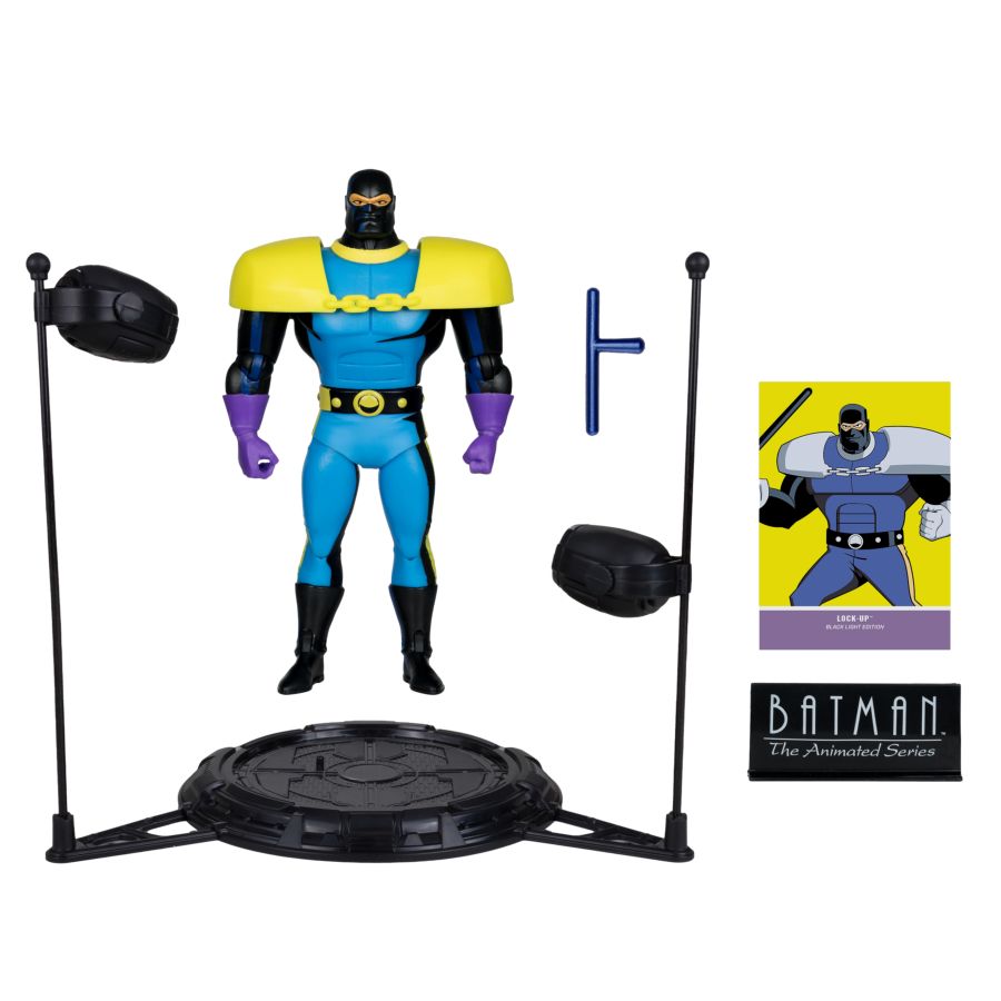 DC Comics - Lock-Up (Batman Animated Series) Black Light Gold Label Figure