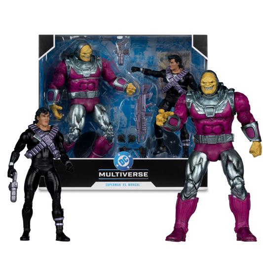 DC Multiverse - Mongul vs Kryptonian Suit Superman 7" & MegaFig 2-Pack