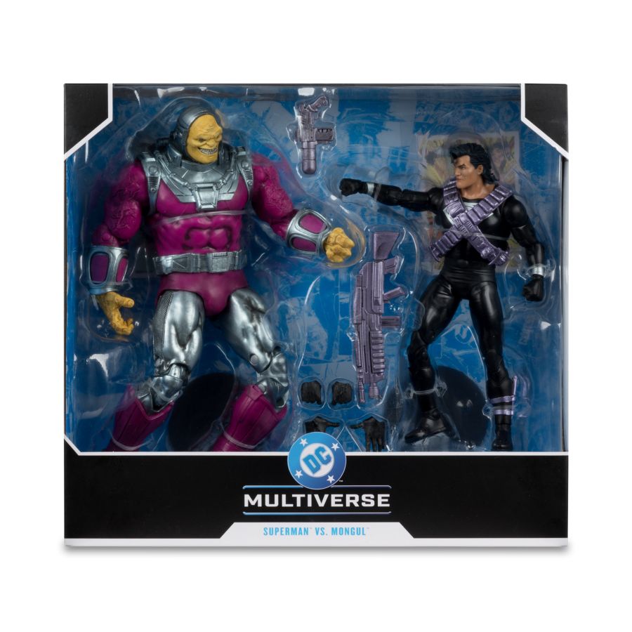 DC Multiverse - Mongul vs Kryptonian Suit Superman 7" & MegaFig 2-Pack