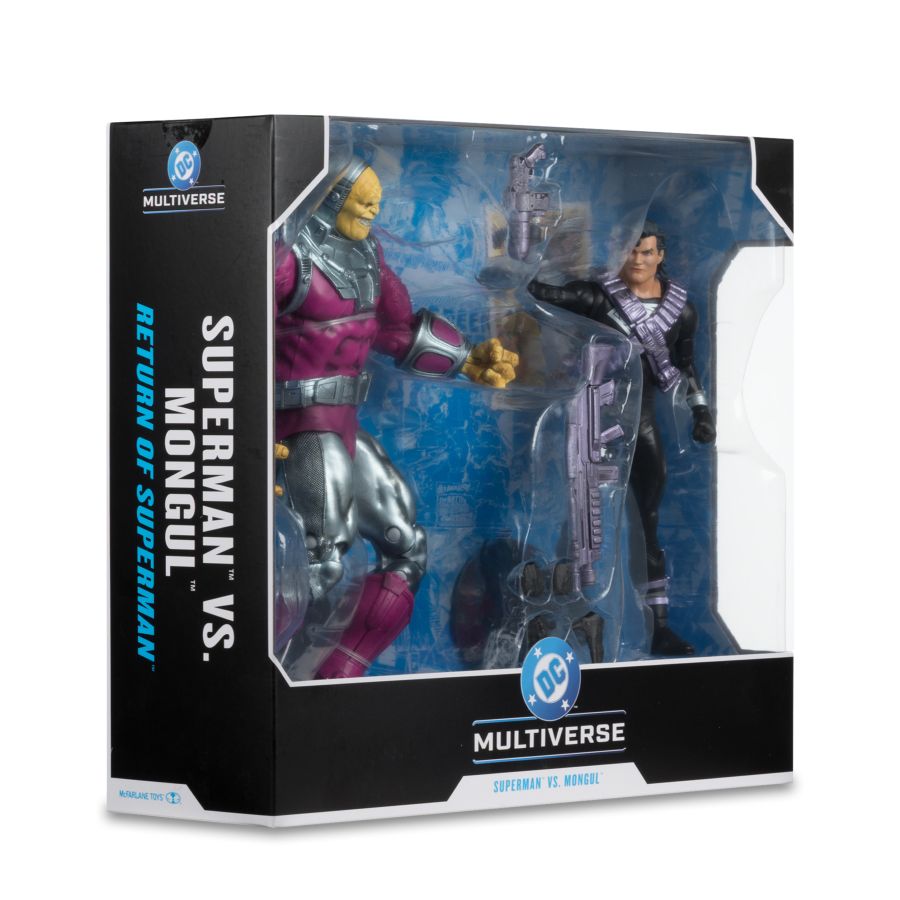 DC Multiverse - Mongul vs Kryptonian Suit Superman 7" & MegaFig 2-Pack