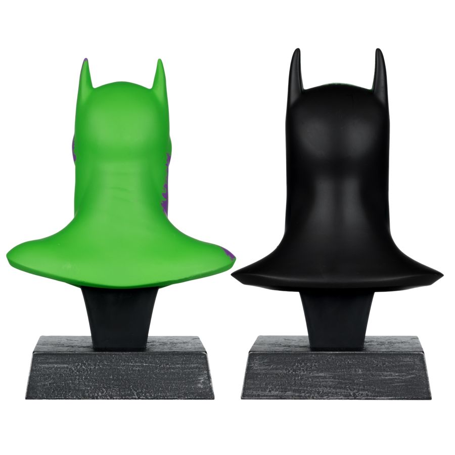 DC Direct - Batman Hush & Batman Knightfall Cowl (Jokerized) 1:3 Scale Cowl Gold Label 2-Pack