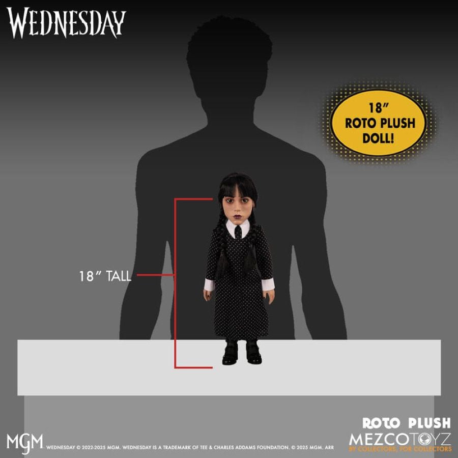 Wednesday (TV) - Wednesday Addams 18" MDS Roto Plush