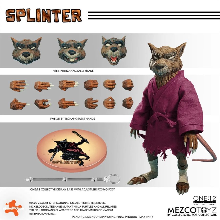 Teenage Mutant Ninja Turtles - Splinter One:12 Collective Figure