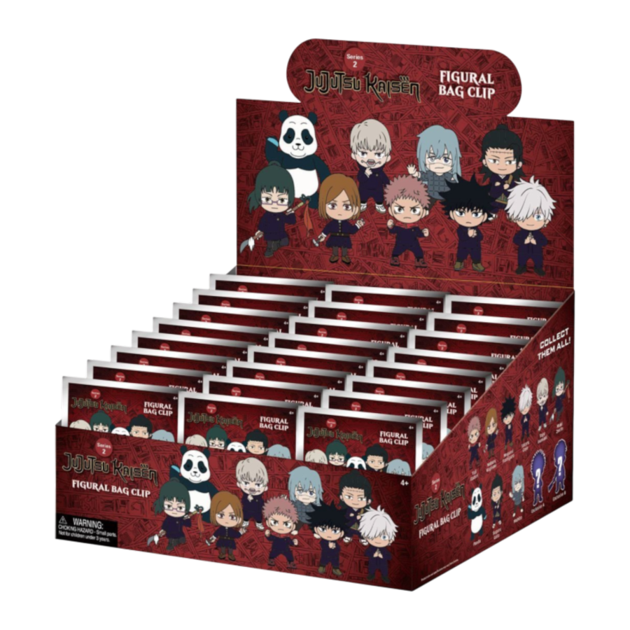 Jujutsu Kaisen - 3D PVC Bag Clips Blind Bag (Display of 24) (Series 2)