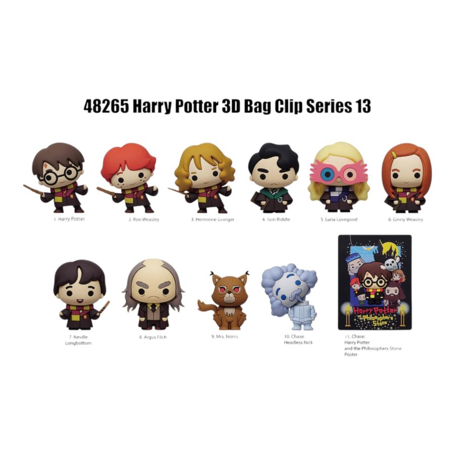 Harry Potter - 3D Foam Bag Clip Series 13 (Display of 24)