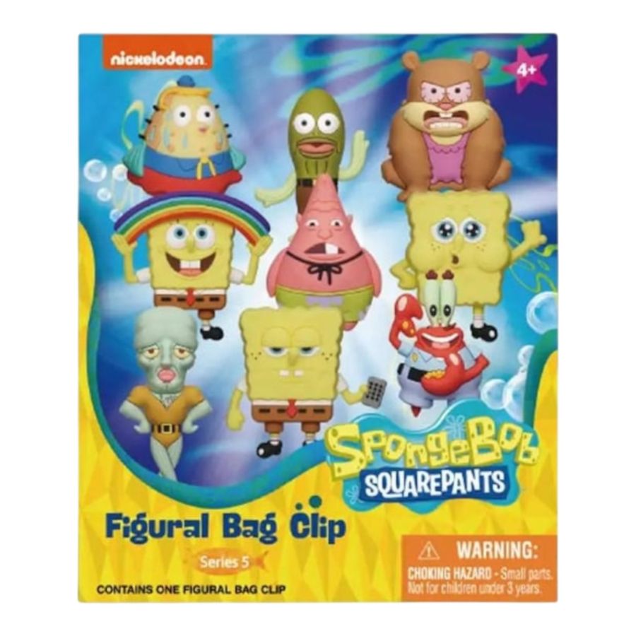 Spongebob - 3D Foam Keychains Blind Bag Series 5 (Display of 24)