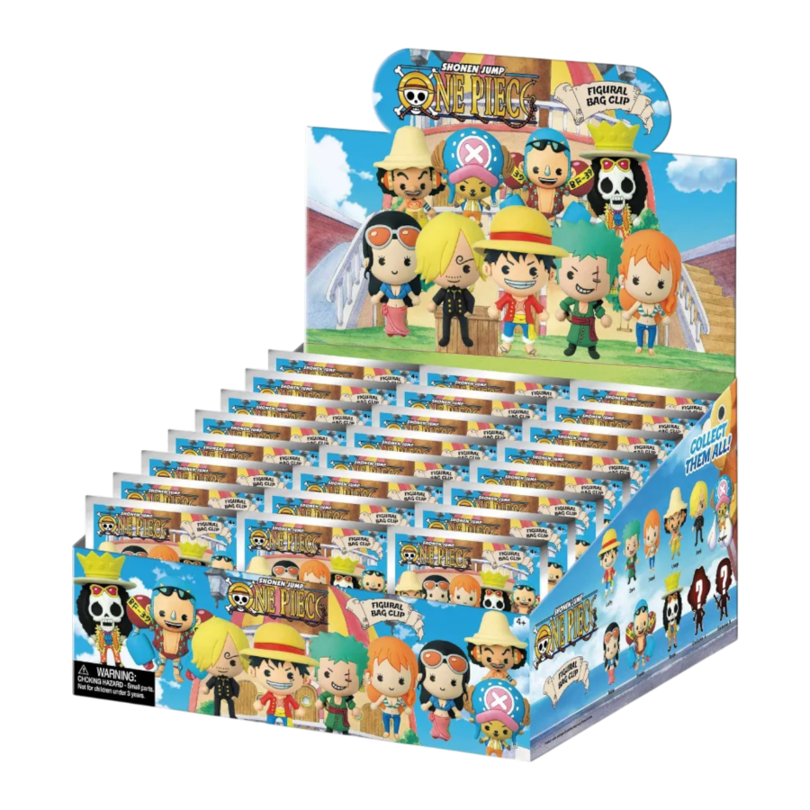 One Piece - 3D PVC Bag Clips Blind Bag Series 1 (Display of 24)