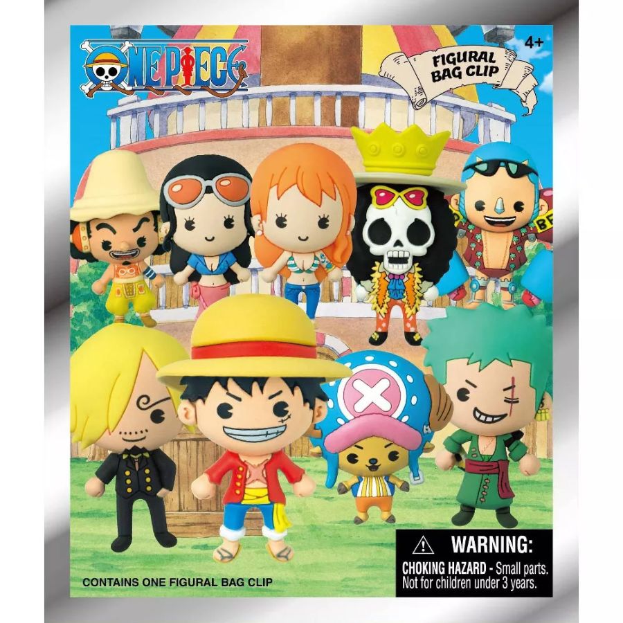 One Piece - 3D PVC Bag Clips Blind Bag Series 1 (Display of 24)