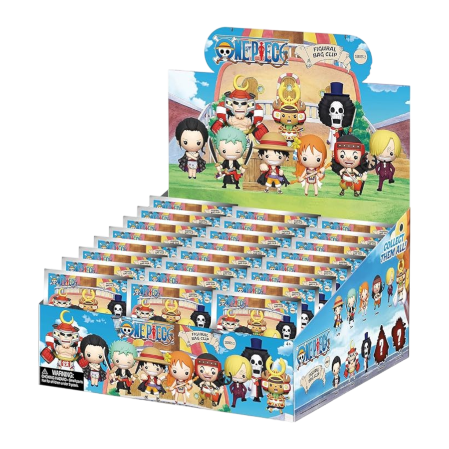One Piece - 3D PVC Bag Clips Blind Bag Series 2 (Display of 24)
