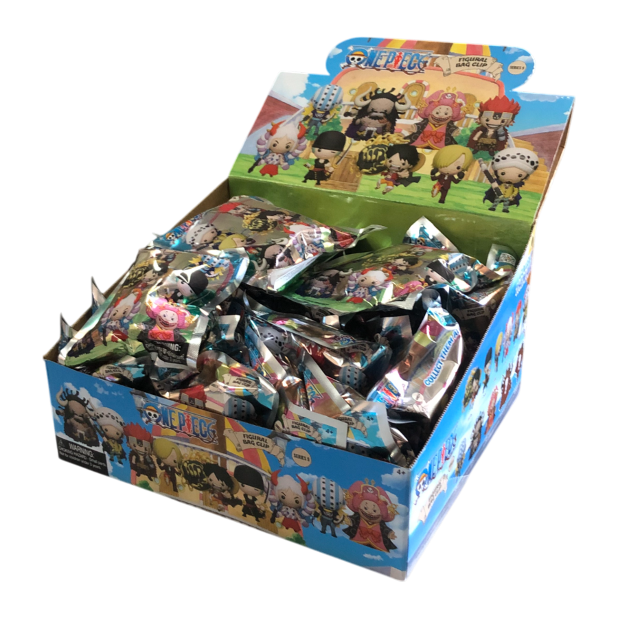 One Piece - 3D PVC Bag Clips Blind Bag Series 5 (Display of 24)