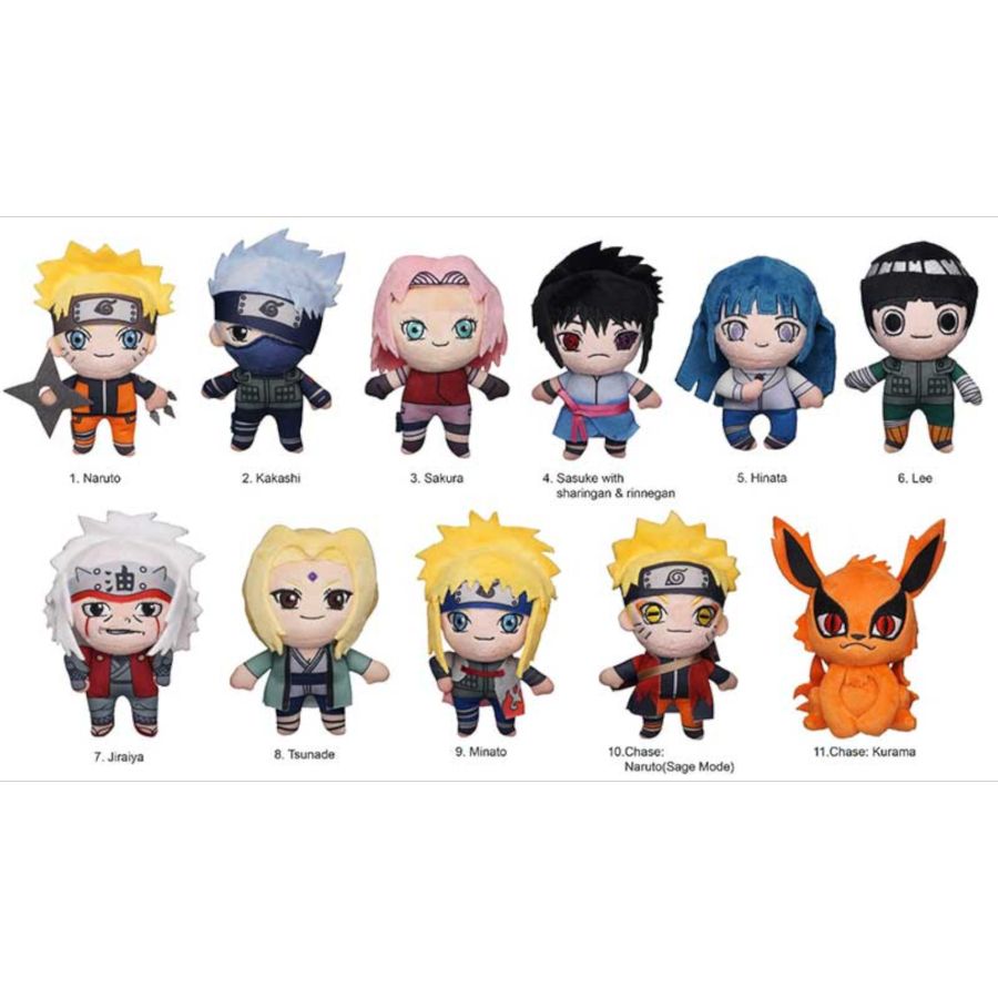 Naruto - Naruto Plush Bag Clips Blind Bag (Display of 24)