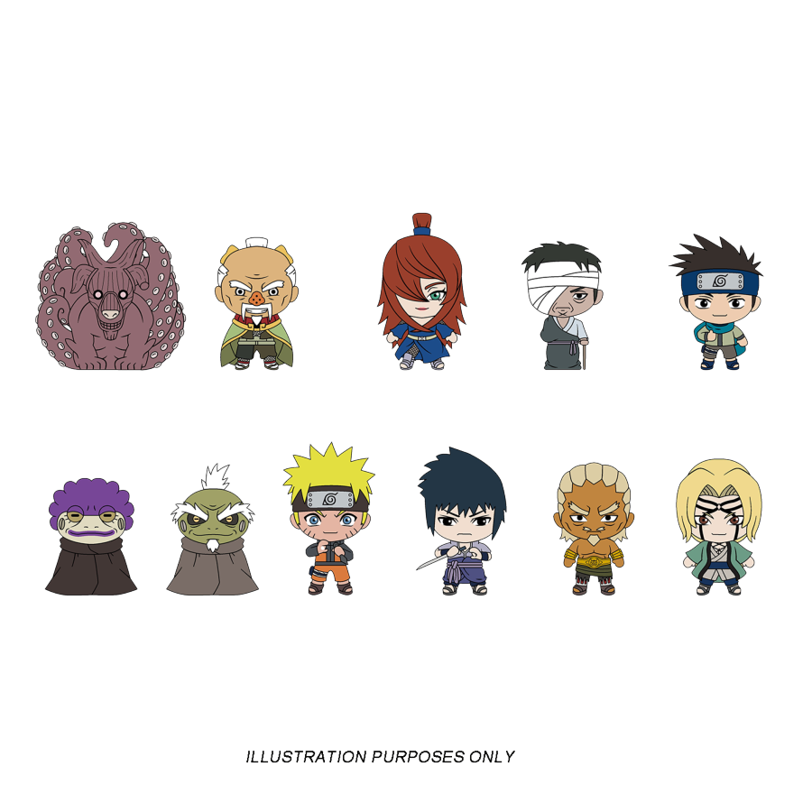 Naruto - 3D PVC Bag Clips Series 99 Blind Bag (Display of 24)