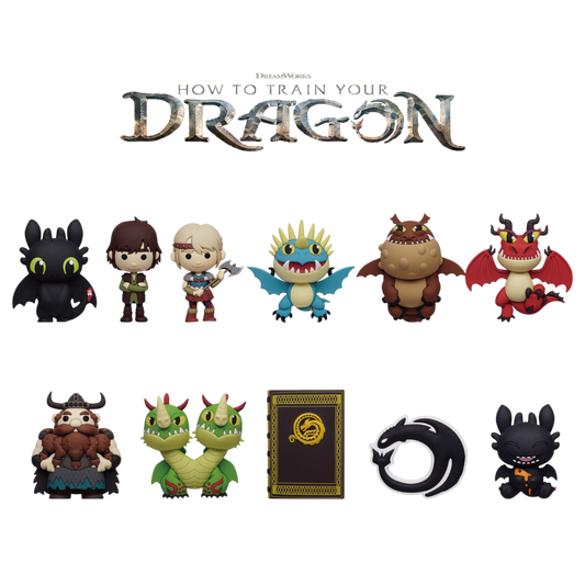 How to Train Your Dragon (2025) - 3D PVC Bag Clips S01 Blind Bag (Display of 24)