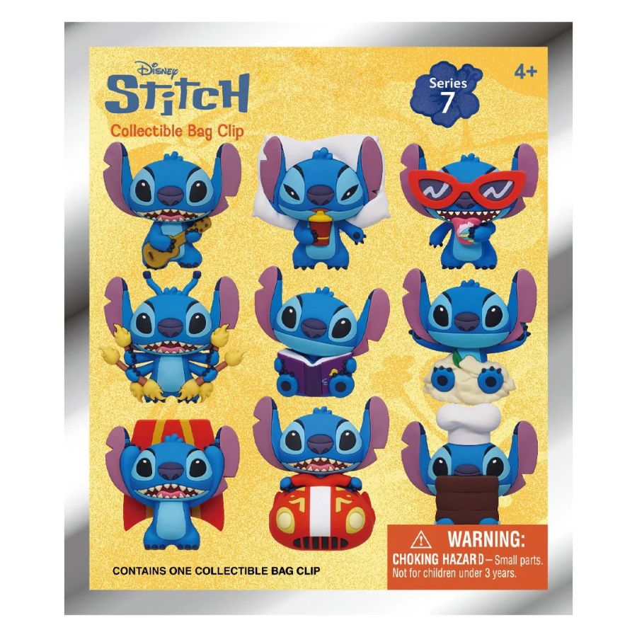 Lilo & Stitch - 3D PVC Bag Clips S7 Blind Bag 24ct CDU