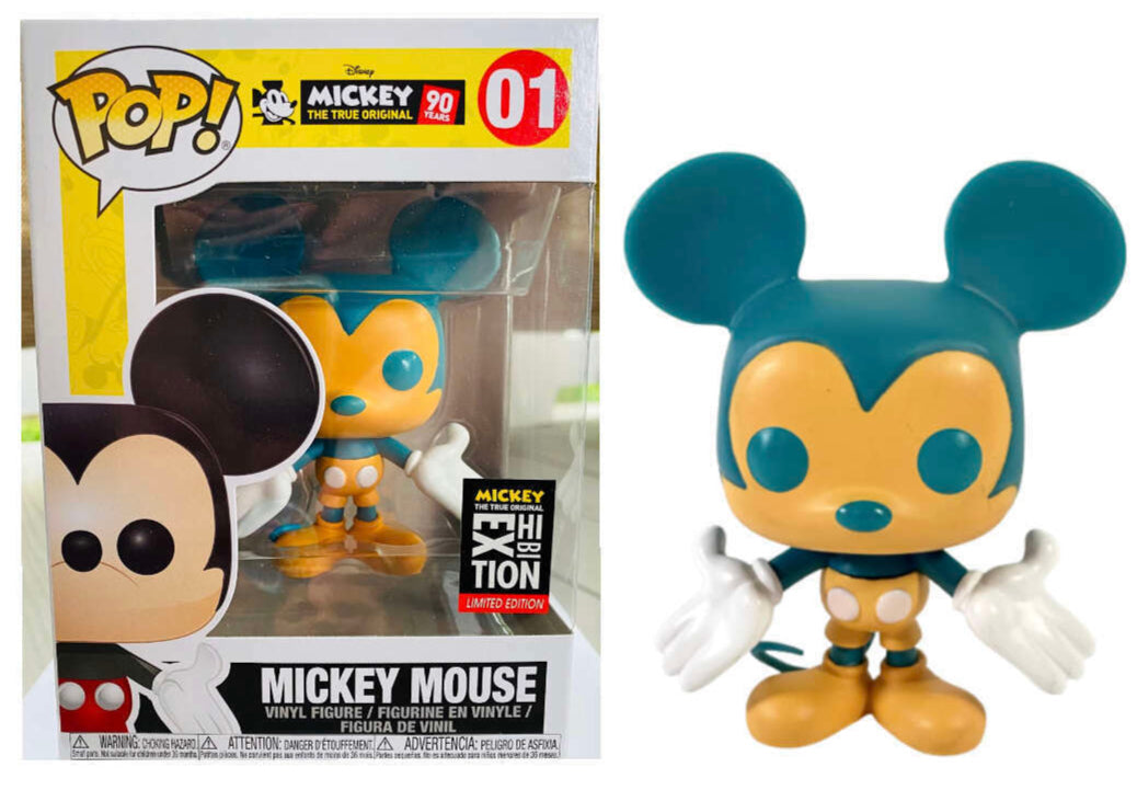 The True Original - Mickey Mouse (Orange & Teal) Exhibition Limited Edition POP! Vinyl #01