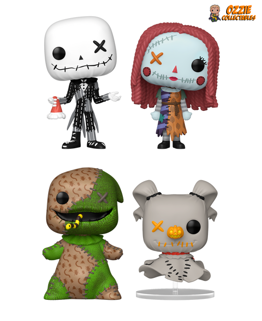 The Nightmare Before Christmas Patchwork Bundle  - 4 POP! Vinyls