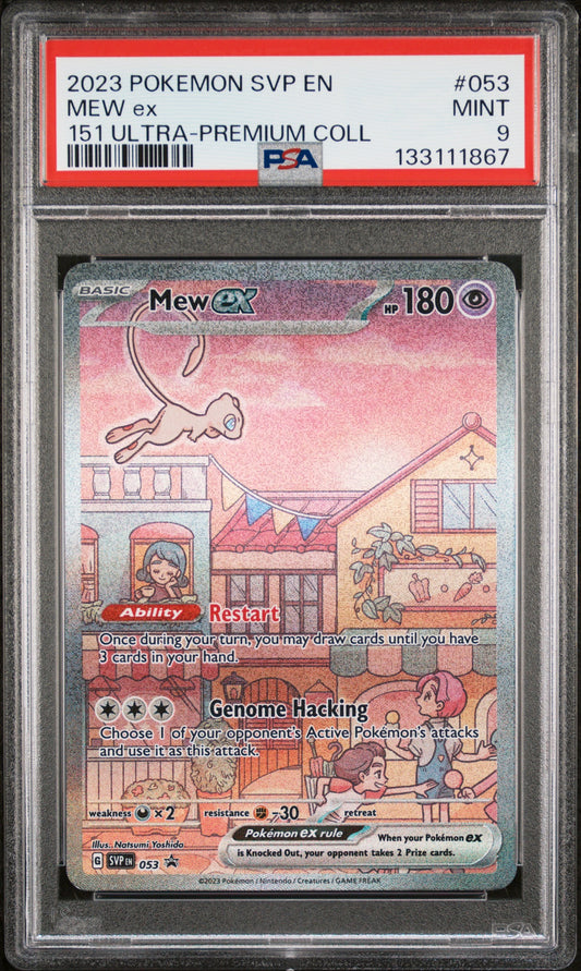 2023 Pokemon Svp En-Sv Black Star Promo 053 Mew Ex 151 Ultra-Premium Coll - PSA 9