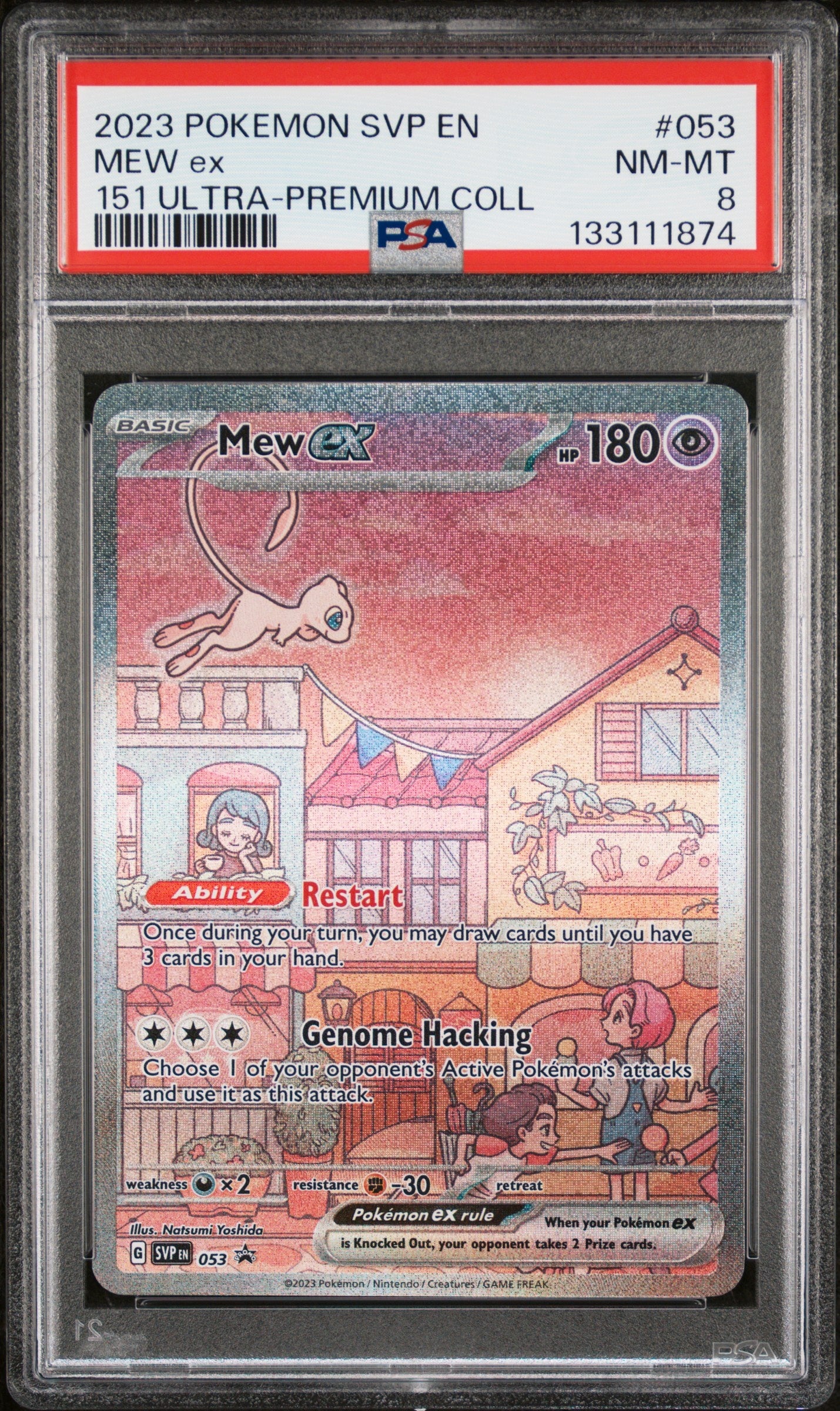 2023 Pokemon Svp En-Sv Black Star Promo 053 Mew Ex 151 Ultra-Premium Coll - PSA 8