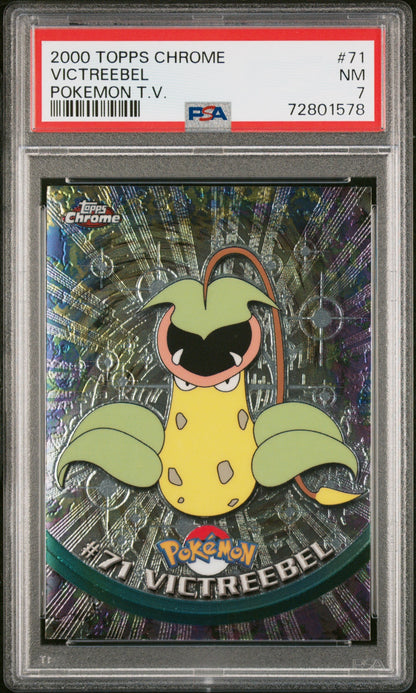 2000 Topps Chrome Pokemon T.V. - Victreebel - 71 - PSA 7