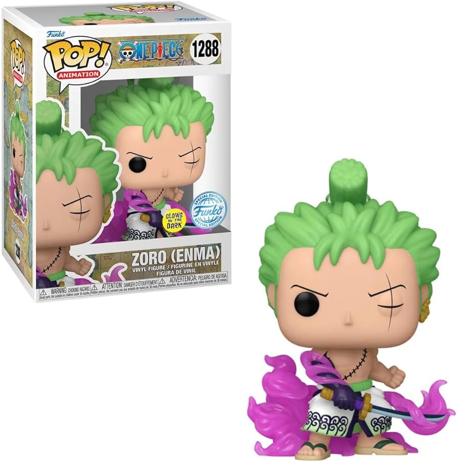 One Piece - Zoro with Enma US Exclusive Glow Pop! Vinyl #1288