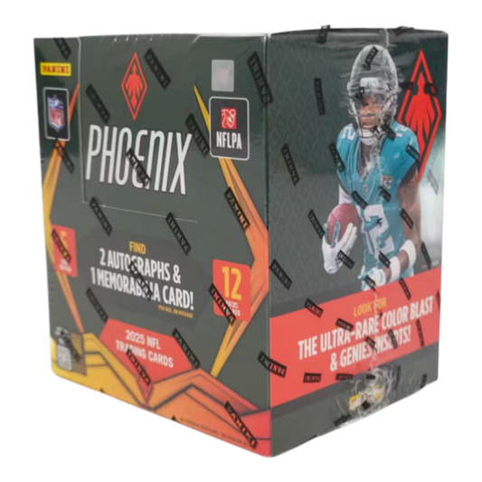 NFL - 2025 Phoenix Football Hobby Trading Cards (Display of 12)