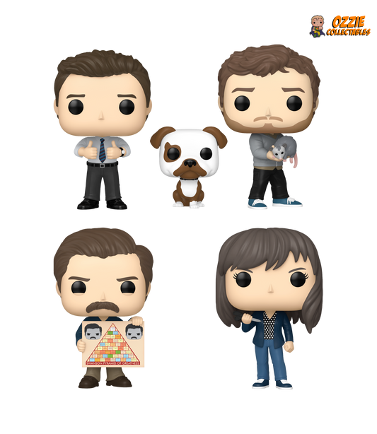 Parks & Recreations: 15th Anniversary Bundle - 4 POP! Vinyls