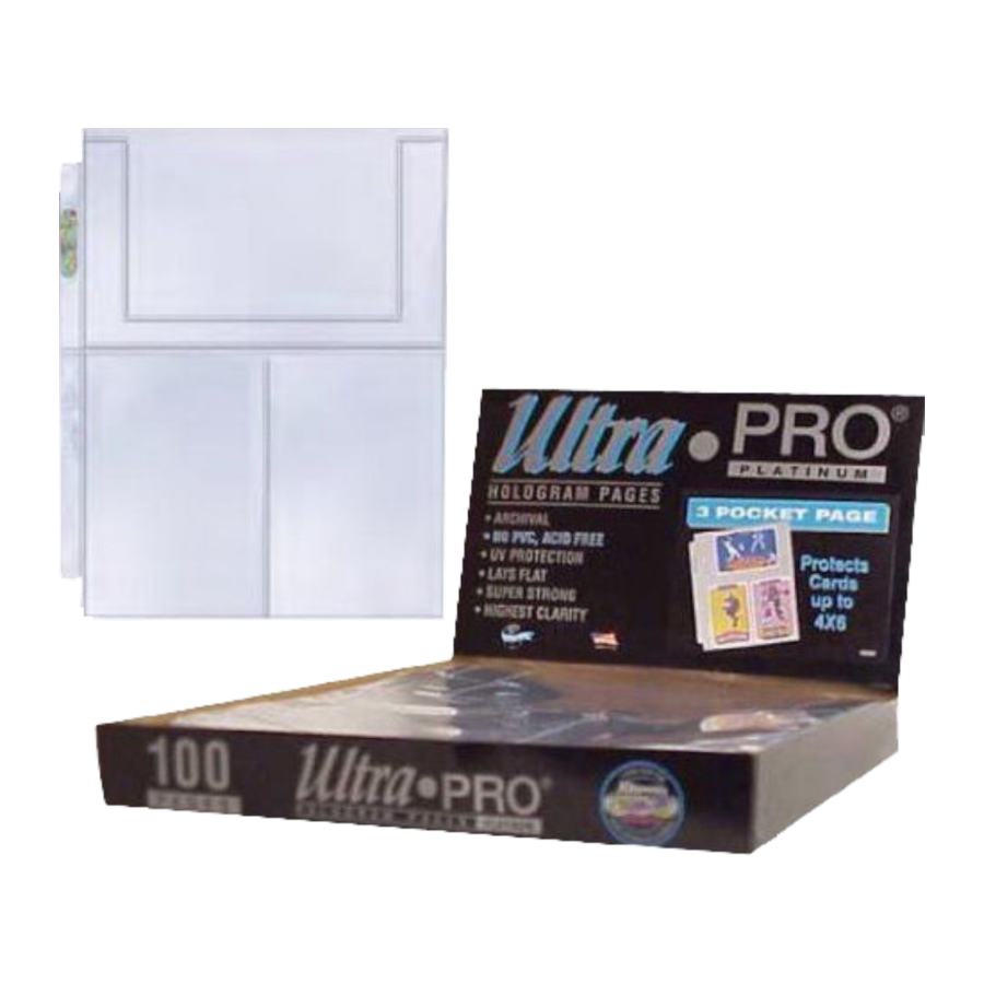 Ultra Pro - 3 Pocket Pages 4 x 6 (Loose)