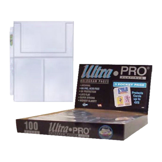 Ultra Pro - 3 Pocket Pages 4 x 6 (Loose)