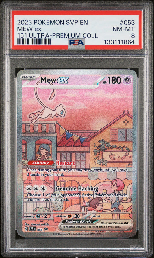 2023 Pokemon Svp En-Sv Black Star Promo 053 Mew Ex 151 Ultra-Premium Coll - PSA 8