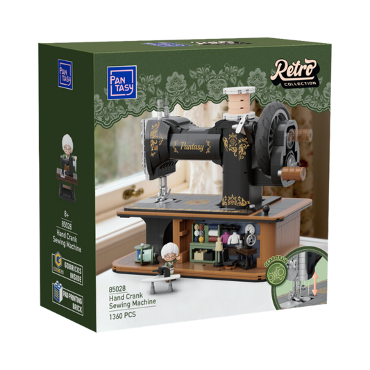Retro Collection - Hand Crack Sewing Machine Construction Set (1360 Pieces)