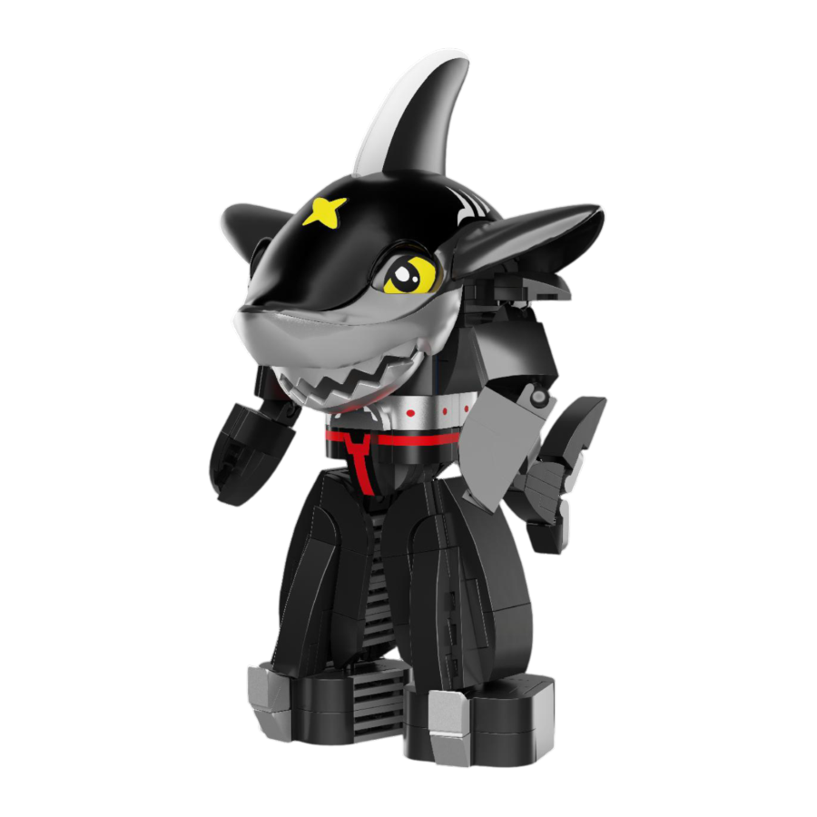 B-Robo Kubatack - Sharkler Figure Construction Set (245 Piece Kit)